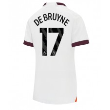Manchester City Kevin De Bruyne #17 Bortedrakt Kvinner 2023-24 Kortermet